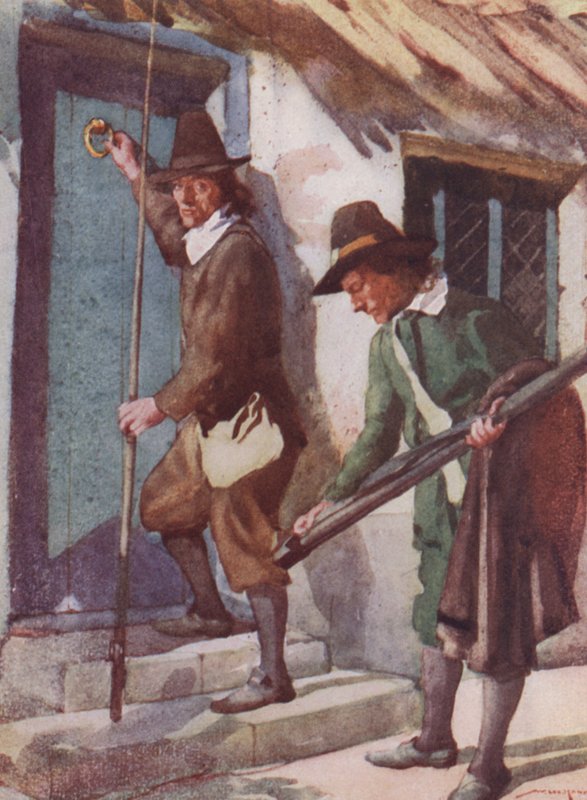 رسم توضيحي لـ The Compleat Angler بواسطة إيزاك والتون (لون ليثو) بواسطة وليام لي هانكي