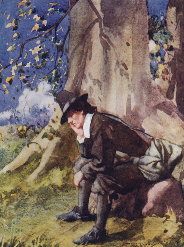 رسم توضيحي لـ The Compleat Angler بواسطة إيزاك والتون (لون ليثو) بواسطة وليام لي هانكي