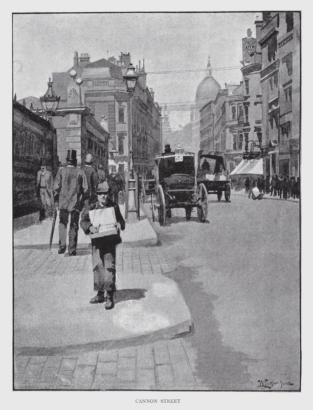 Cannon Street (litho) بواسطة وليام لوكير