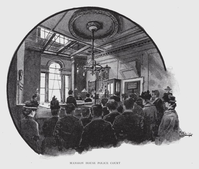 Mansion House Police Court (litho) بواسطة وليام لوكير