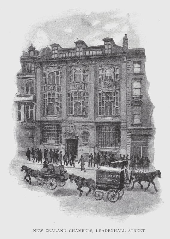 New Zealand Chambers ، شارع Leadenhall Street (litho) بواسطة وليام لوكير