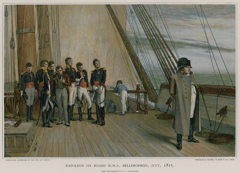 نابليون على متن HMS Bellerophon بواسطة وليام كويلير أورتشاردسون