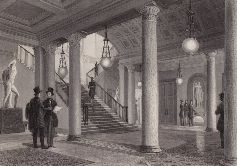 Hall of the Athenaeum Club ، وستمنستر ، لندن (نقش) بواسطة وليام رادكليف