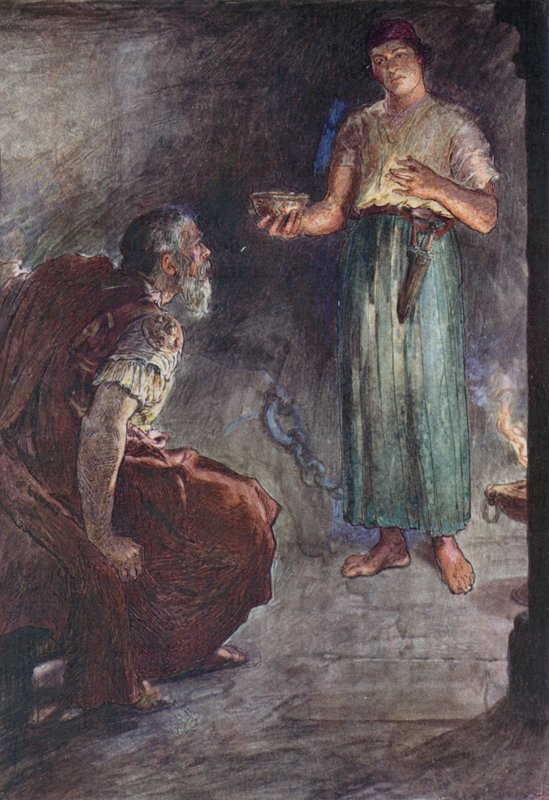 Philopoemen في السجن (لون ليثو) بواسطة وليام ريني