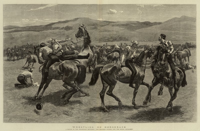 مصارعه على ظهور الخيل بواسطة وليام سمول