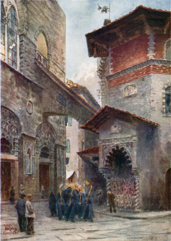 فلورنسا. أو S. Michele و Palazzo dell 