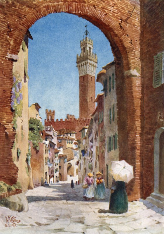 سيينا. داخل الكاتدرائية (لون ليثو) بواسطة وليام ويهي كولينز