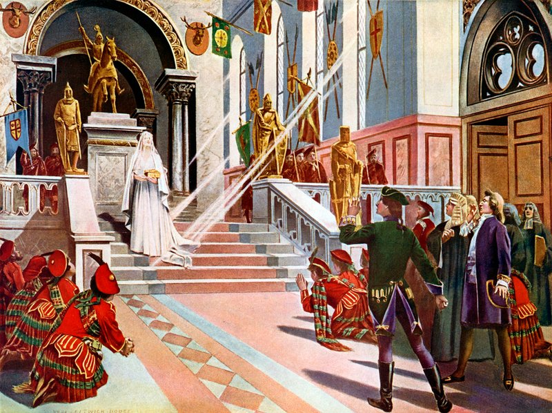 La Dame Blanche The White Lady ، Last Act and Scene بواسطة وليام دي ليفتويتش دودج
