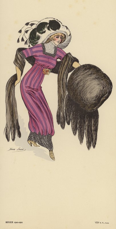 أزياء الشتاء 1910-1911 بواسطة كزافييه ساجر