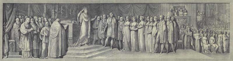 تتويج نابليون كملك إيطاليا في كاتدرائية ميلانو ، 23 مايو 1805 بواسطة بعد أندريا أبياني الأكبر