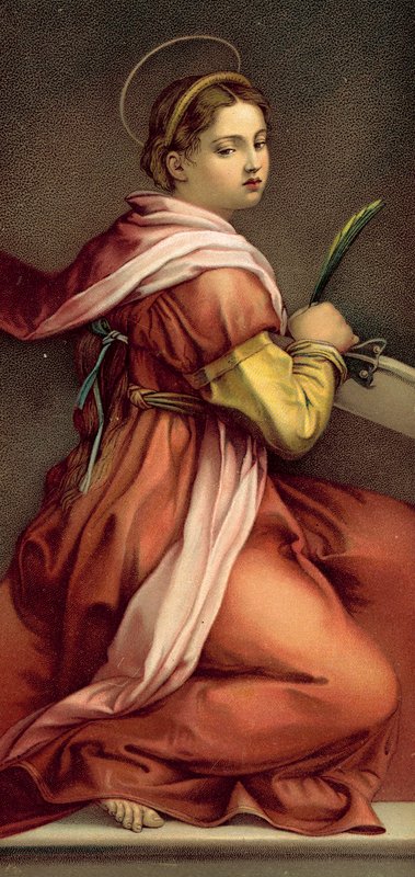 سانت كاترين (chromolitho) بواسطة أندريا ديل (بعد) سارتو