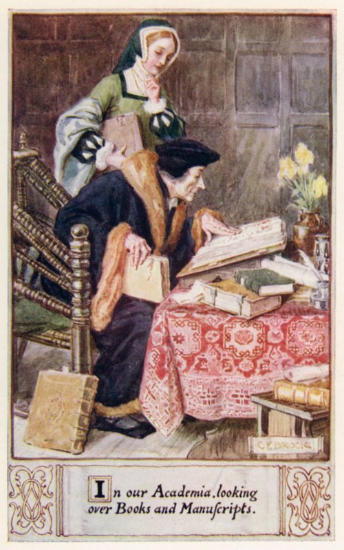 في الأوساط الأكاديمية لدينا ، النظر في الكتب والمخطوطات بواسطة بعد تشارلز إدموند بروك