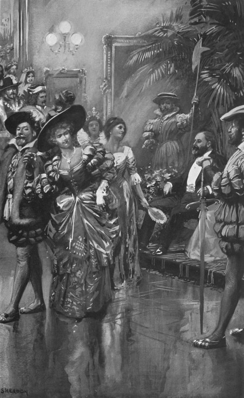 كرة تنكرية من المعهد الملكي للرسامين بألوان المياه ، 19 مايو 1885 بواسطة بعد تشارلز ميلز شيلدون