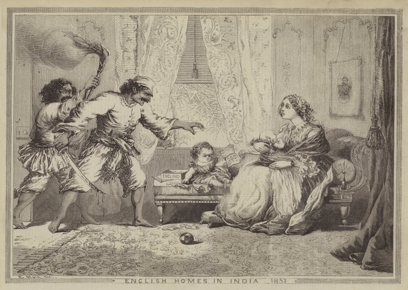 المنازل الإنجليزية في الهند ، 1857 بواسطة بعد إدوارد هال