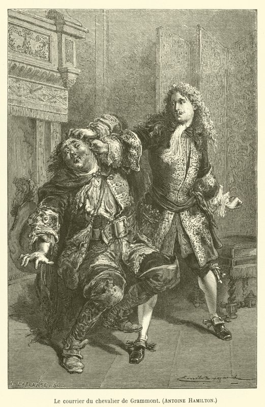 بريد Chevalier de Grammont ، أنطوان هاميلتون بواسطة بعد إميل أنطوان بايارد