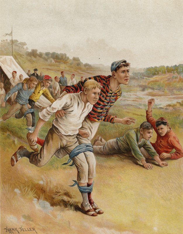 سباق ثلاثي الأرجل (chromolitho) بواسطة بعد فرانك فيلر