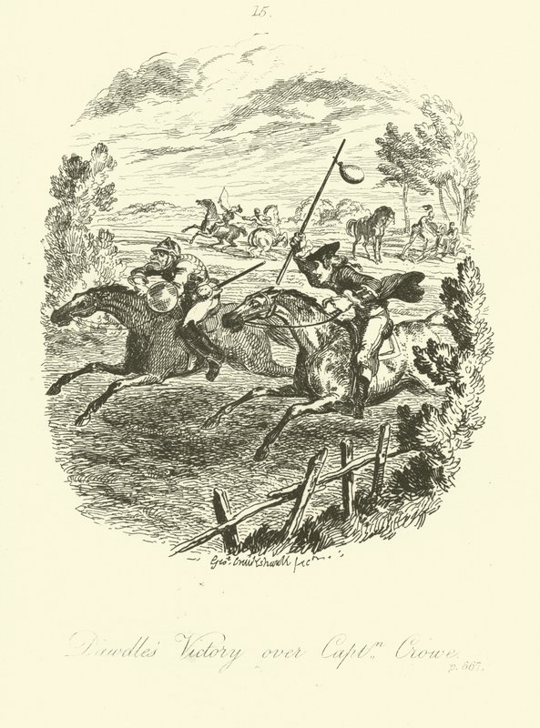 رسم توضيحي لـ Launcelot Greaves بواسطة Tobias Smollett بواسطة بعد جورج كروكشانك