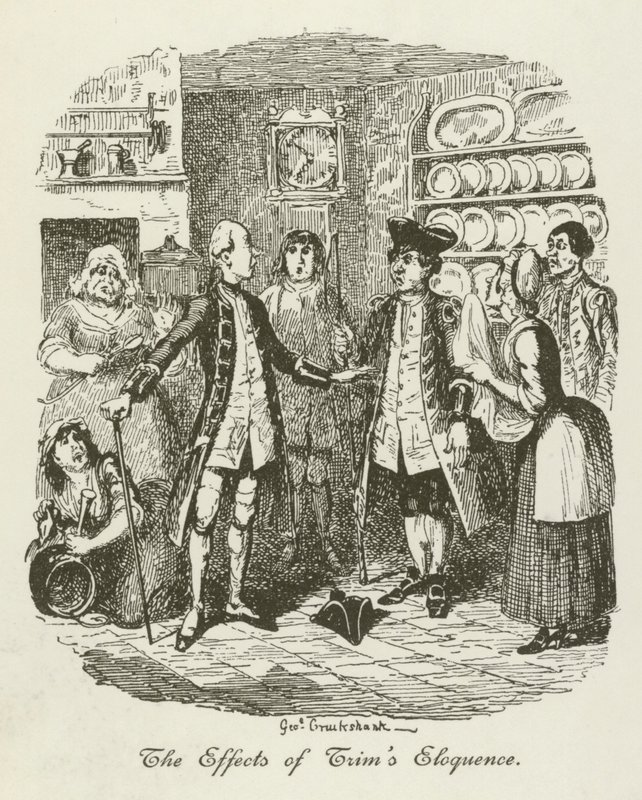 رسم توضيحي لـ Tristram Shandy بواسطة بعد جورج كروكشانك