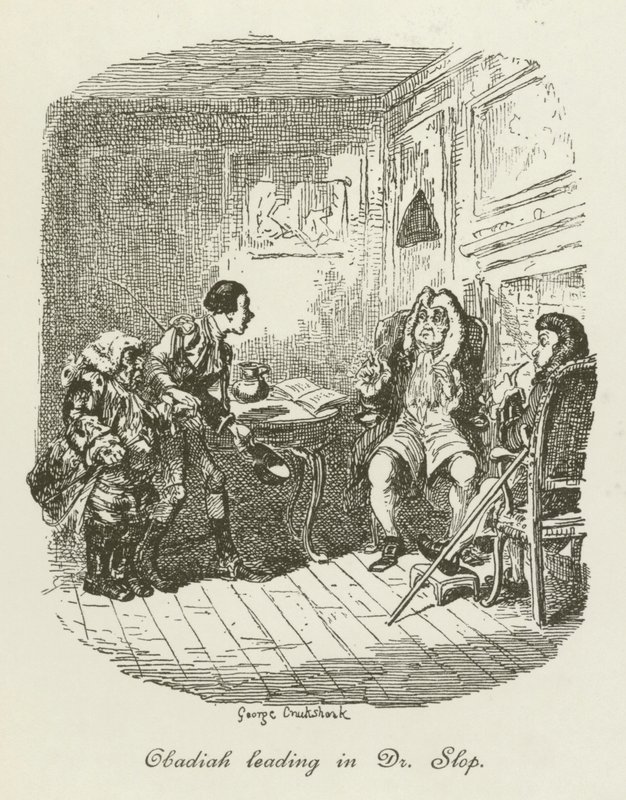 رسم توضيحي لـ Tristram Shandy بواسطة بعد جورج كروكشانك