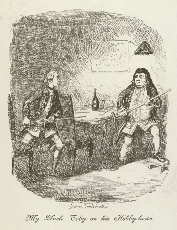 رسم توضيحي لـ Tristram Shandy بواسطة بعد جورج كروكشانك