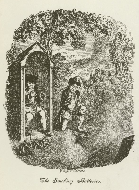 رسم توضيحي لـ Tristram Shandy بواسطة بعد جورج كروكشانك