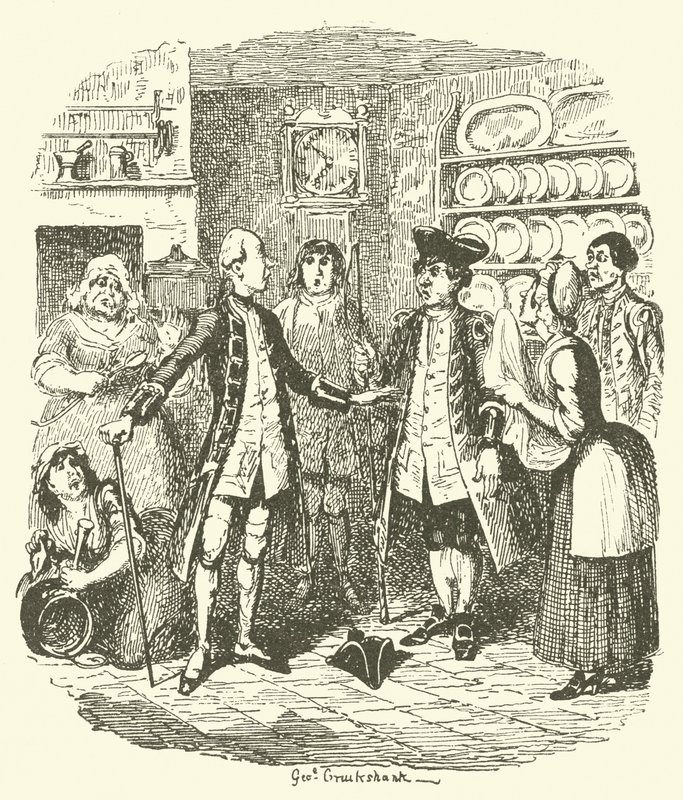 رسم توضيحي لـ Tristram Shandy بواسطة بعد جورج كروكشانك