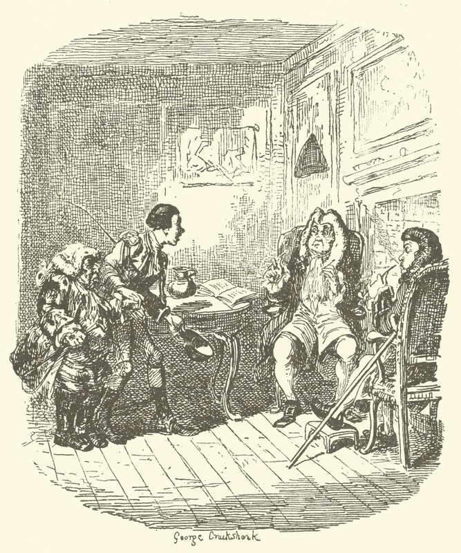 رسم توضيحي لـ Tristram Shandy بواسطة بعد جورج كروكشانك