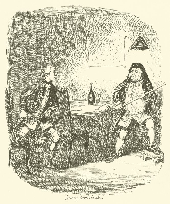 رسم توضيحي لـ Tristram Shandy بواسطة بعد جورج كروكشانك