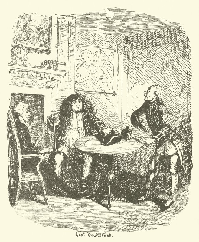 رسم توضيحي لـ Tristram Shandy بواسطة بعد جورج كروكشانك