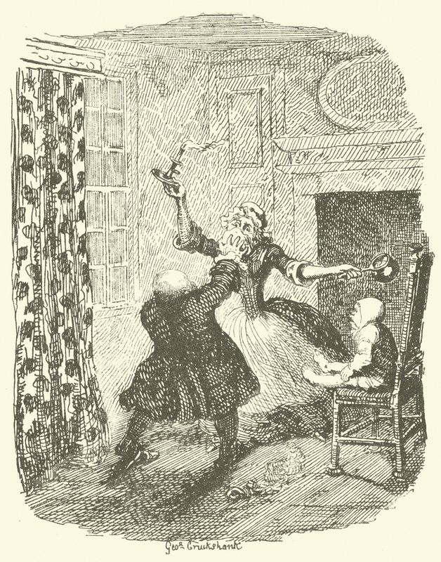 رسم توضيحي لـ Tristram Shandy بواسطة بعد جورج كروكشانك