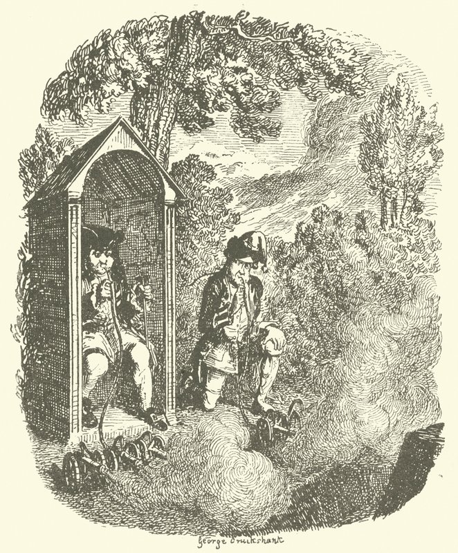 رسم توضيحي لـ Tristram Shandy بواسطة بعد جورج كروكشانك