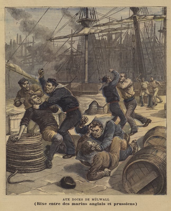 في Millwall Docks بواسطة بعد هنري ماير
