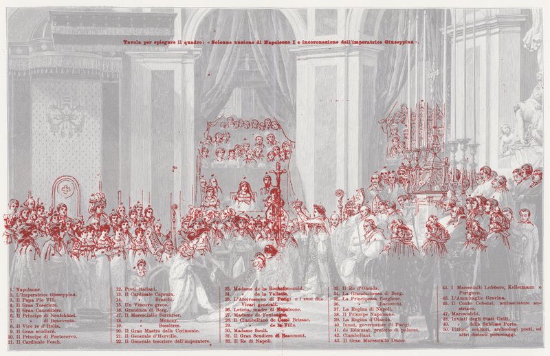 تتويج نابليون كإمبراطور لفرنسا في نوتردام دي باريس ، 1804 بواسطة بعد جاك لويس ديفيد