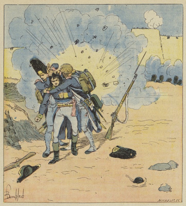 في Saint-Jean-DAcre ، يغطي الرمان Daumesnil و Souchon Bonaparte بأجسادهما؟ بواسطة بعد لويس تشارلز بومبل