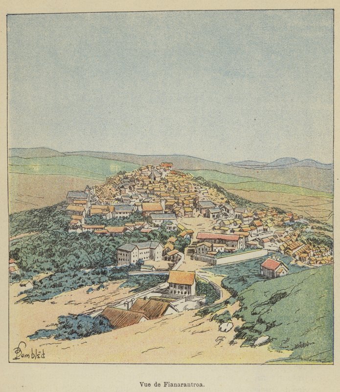 Vue de Fianarantsoa بواسطة بعد لويس تشارلز بومبل