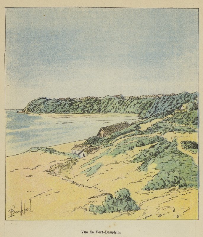 منظر ل Fort-Dauphin بواسطة بعد لويس تشارلز بومبل