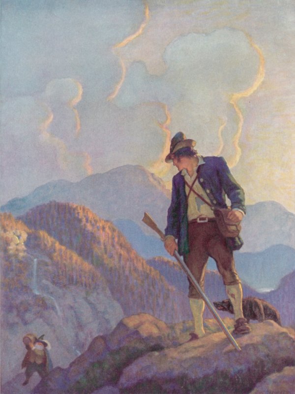 رسم توضيحي لـ Rip Van Winkle بواسطة بعد نويل كونفيرس ويث