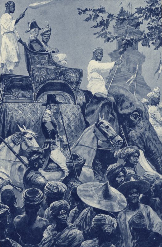 سنغافورة ، البريطانيون يدخلون البلدة ، استسلموا من قبل سلطان جوهور في عام 1824 مقابل مبلغ من المال بواسطة بعد ريتشارد كاتون الثاني وودفيل