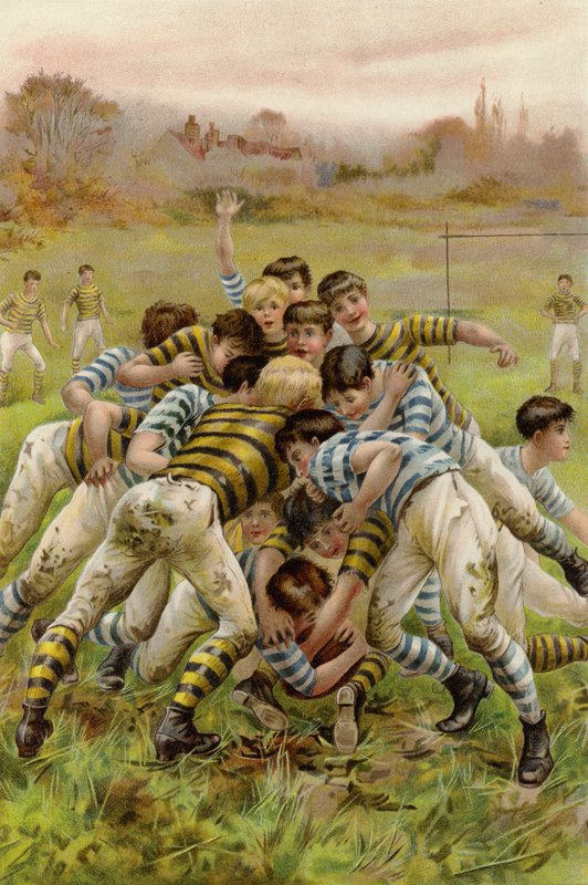 A Scrimmage (chromolitho) بواسطة بعد ستانلي بيركلي