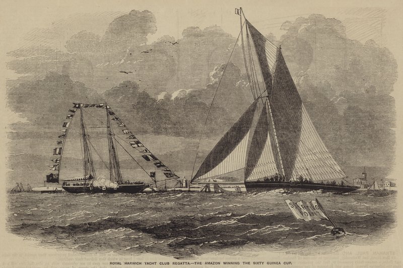 Royal Harwich Yacht Club Regatta ، فاز الأمازون بكأس غينيا الستين بواسطة بعد توماس هارينجتون ويلسون