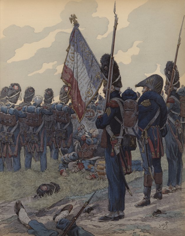 Le Dernier Carre (colour litho) بواسطة اسم مستعار لـ Onfray de Breville Jacques Job