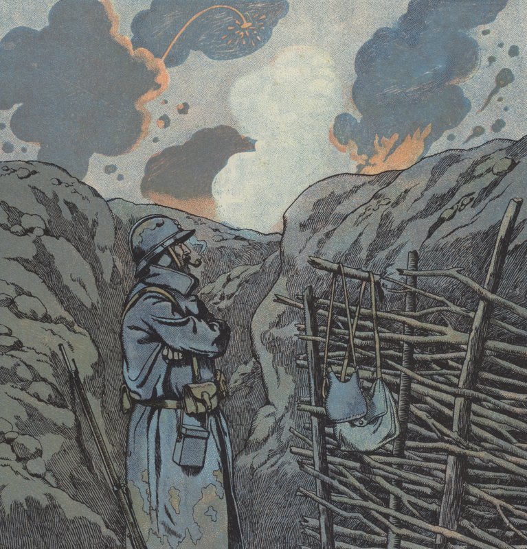 الحرب العظمى 1914-1918 (لون ليثو) بواسطة اسم مستعار لـ Onfray de Breville Jacques Job