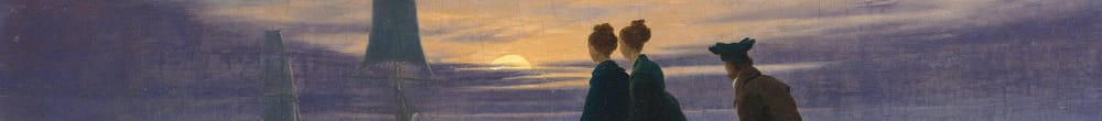 طلوع القمر عند البحر (Caspar David Friedrich)