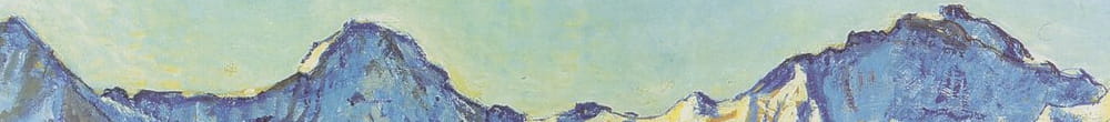 Eiger ، Mönch و Jungfrau في شمس الصباح (Ferdinand Hodler)