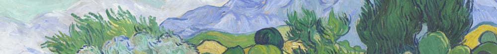 ويتفيلد مع أشجار السرو (Vincent van Gogh)